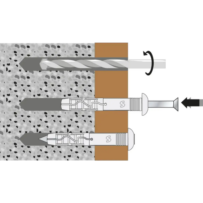 ДЮБЕЛ ПИРОН NL ШП 6X60ММ 50БР. WBOX