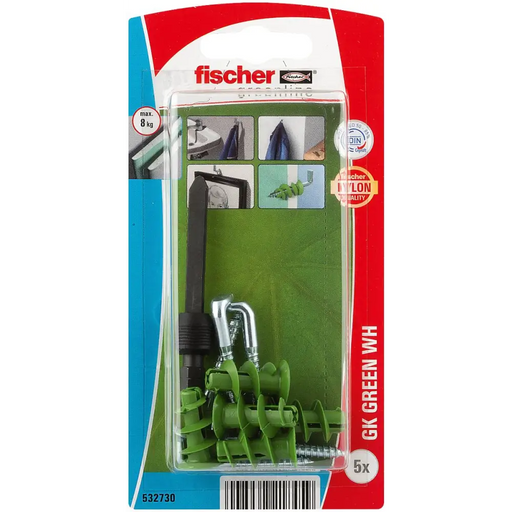 ДЮБЕЛ ЗА ГИПСОКАРТОН С КУКА GKGRWHK 5 БР