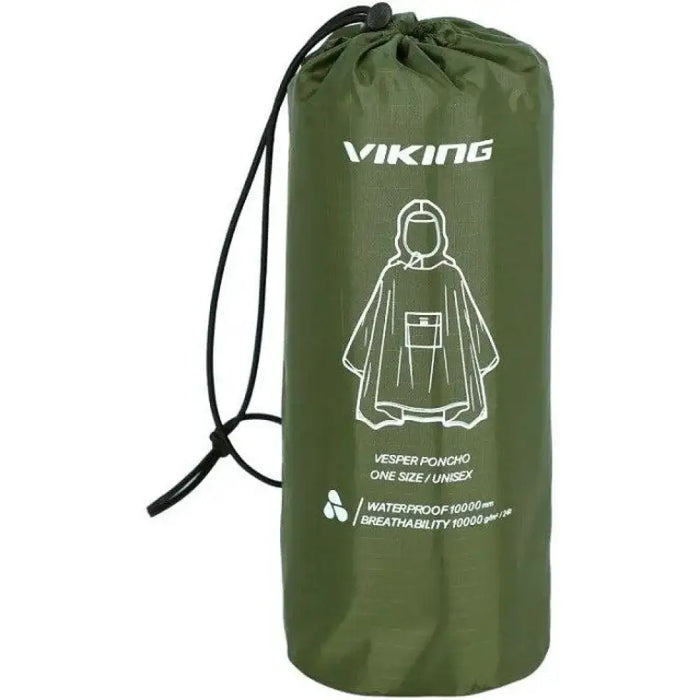 Дъждовно пончо за възрастни VIKING Vesper зелено Дъждовно