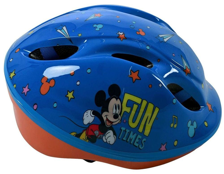 Детска каска E&L cycles - Mickey Mouse, 52-56 cm, синя