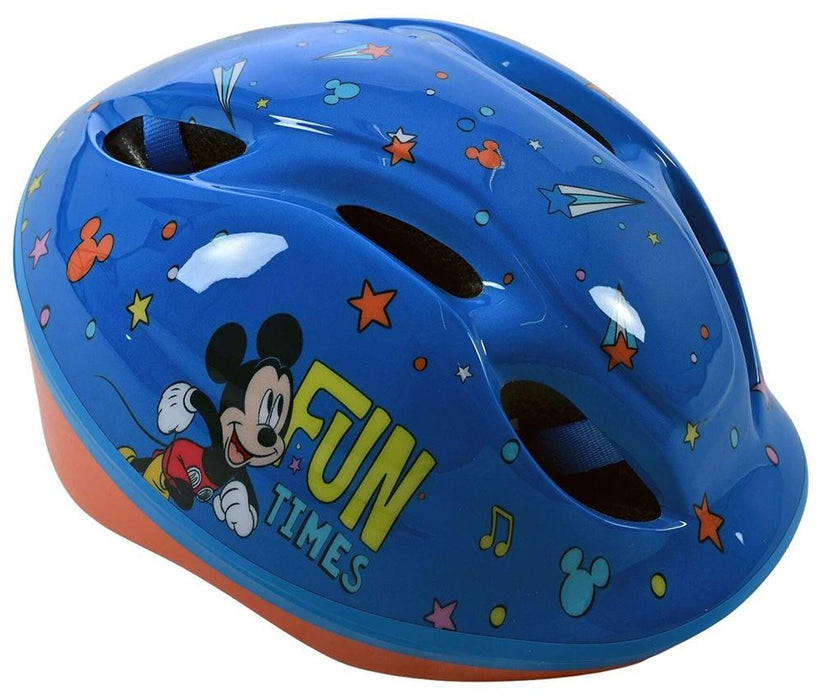 Детска каска E&L cycles - Mickey Mouse, 52-56 cm, синя