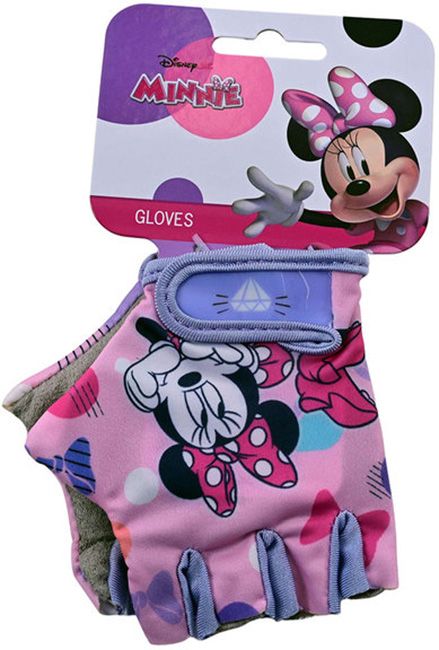Детски ръкавици за велосипед E&L cycles - Minnie Mouse, розови