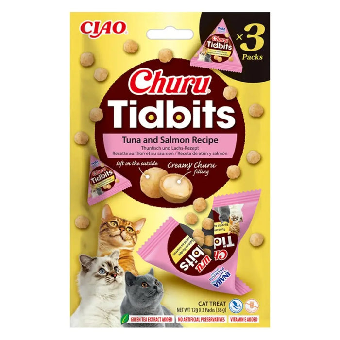 INABA Churu Tidbits Риба тон със сьомга - лакомства