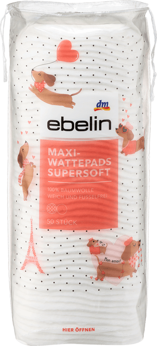Козметични тампони Maxi, supersoft, 50 бр