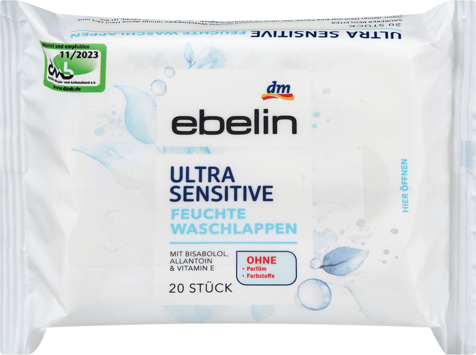 Мокри кърпички Ultra Sensitive, 20 бр