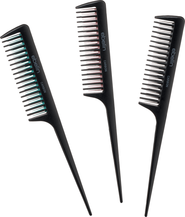 Гребен за тупиране Carbon Professional, различни цветове/мотиви, 1 бр
