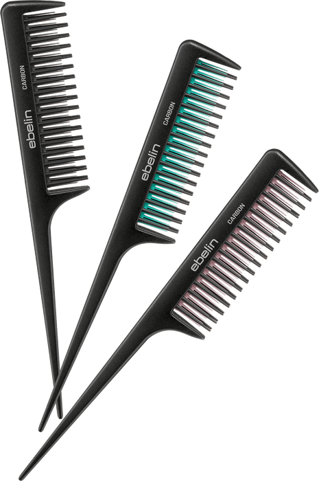 Гребен за тупиране Carbon Professional, различни цветове/мотиви, 1 бр