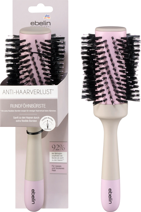 Кръгла четка против накъсване на косата, 1 бр