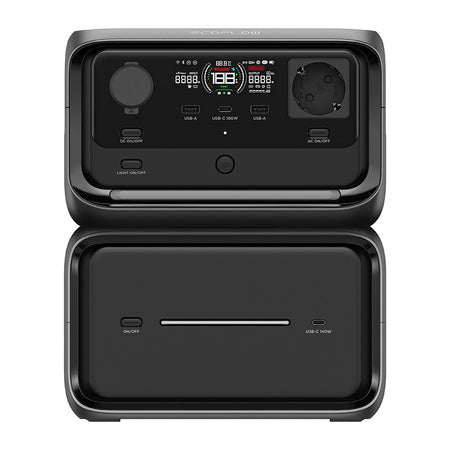 EcoFlow River 3 Max Plus 858Wh захранваща станция (безжична)