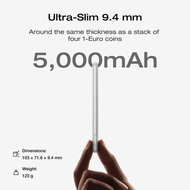 Портативна батерия EcoFlow – Rapid Mag, 5000mAh, черна