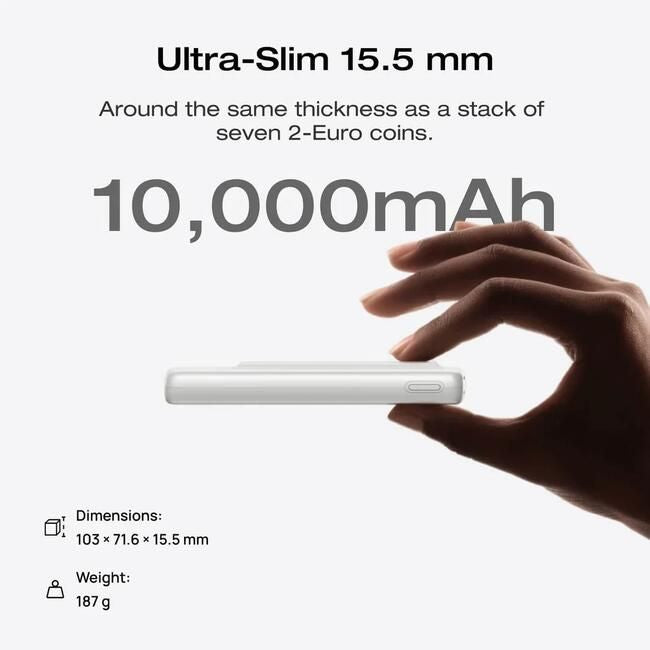 Портативна батерия EcoFlow – Rapid Mag 10K, 10000 mAh, черна