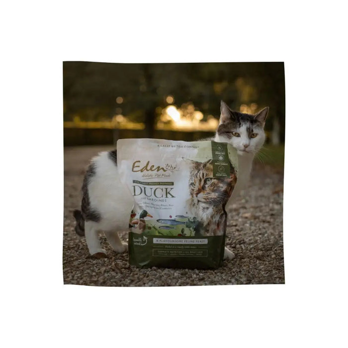 EDEN Duck & Sardine - суха храна за котки - 1,5 кг