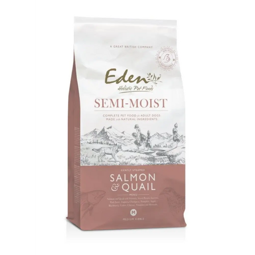 EDEN Semi-Moist Salmon & Quail - полувлажна храна за кучета