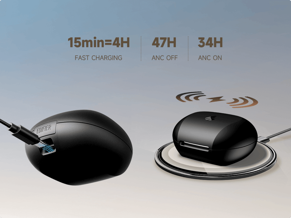 Edifier Слушалки NeoBuds Plus безжични, черни