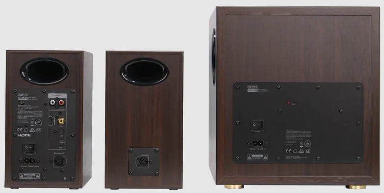 Edifier Тонколони 2.1 S355DB, кафяви
