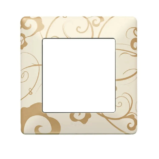 ЕДИНИЧНА РАМКА VALENA LIFE LEGRAND - КРЕМ ФЛОРАЛ