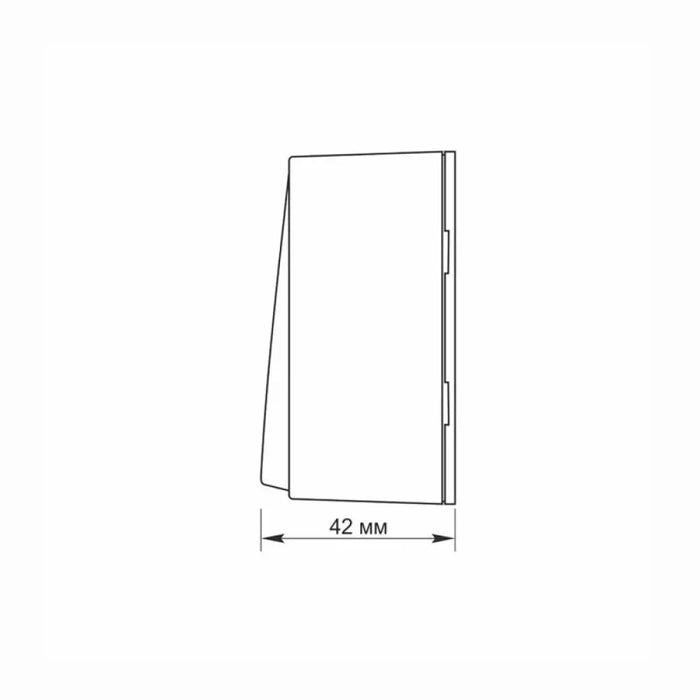 ЕДНОПОЛЮСЕН КЛЮЧ 10А ЗА ОТКРИТ МОНТАЖ VF-BNS11-BG BINERA