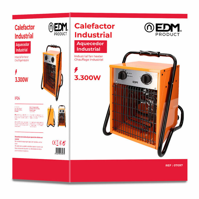 Индустриален нагревател EDM 07097 Industry Series Оранжев 3300 W