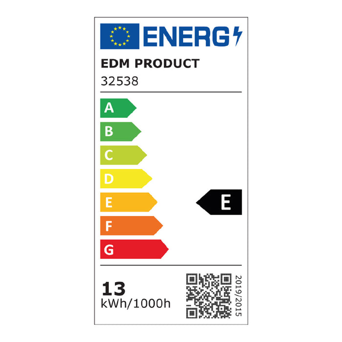 LED Аплик EDM 32538 полипропилен E 15 W 13 W 1250 Lm 1850 lm Бял (6500 K) (6400 K)