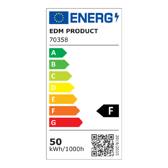 Фокус на Прожектор EDM 70358 Черен F 50 W (4000 K)