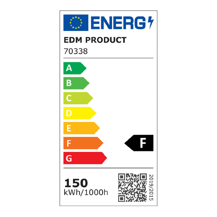 LED spotlight EDM 70338 Черен F 150 W 1200 Lm 12000 Lm (4000 K)