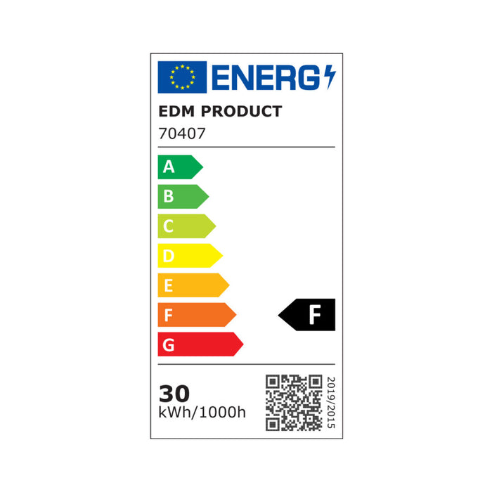 Фокус на Прожектор EDM 70407 Черен F 30 W (4000 K)