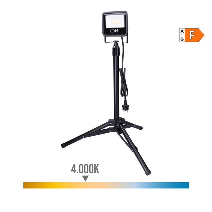 Фокус на Прожектор EDM 70413 Черен F 30 W (4000 K)