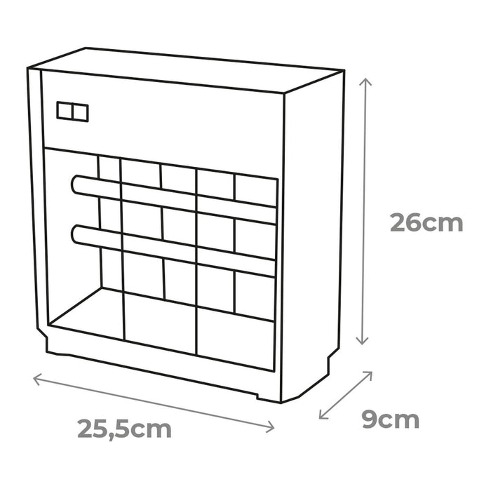 Унищожава електрически насекомите EDM 06011 Черен Сребрист 12 W 25,5 x 9 x 26 cm Професионален