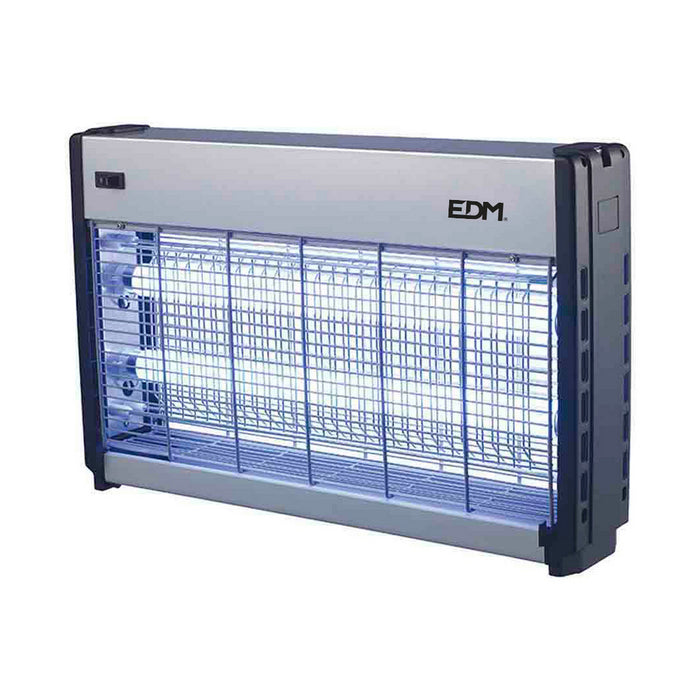 Унищожава електрически насекомите EDM 06013 Сребрист 2 x 15 W 49 x 10 x 31 cm