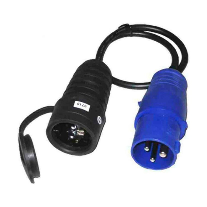 Щепсел щифт EDM 46008 Син Черен 230 V 250 V CETAC Schuko