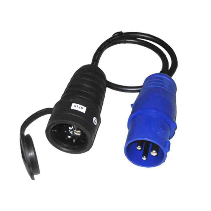 Щепсел щифт EDM 46008 Син Черен 230 V 250 V CETAC Schuko