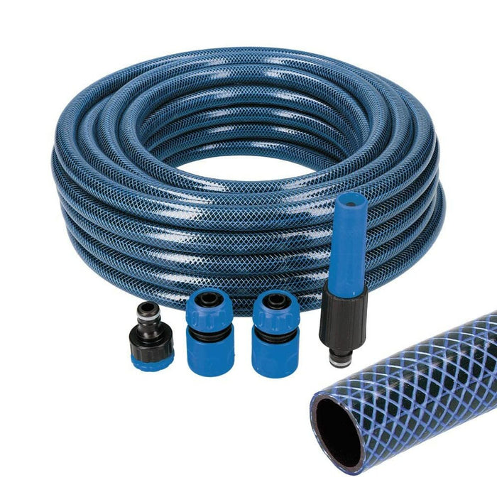 Комплект Маркуч с аксесоари EDM 74099 5/8" 20 mm x 25 m Син (25 m)
