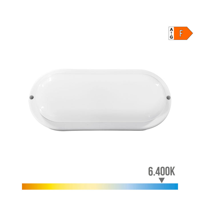 LED Аплик EDM 32405 Бял Алуминий Пластмаса F 18 W 120 W 1820 Lm Овален (6400 K)