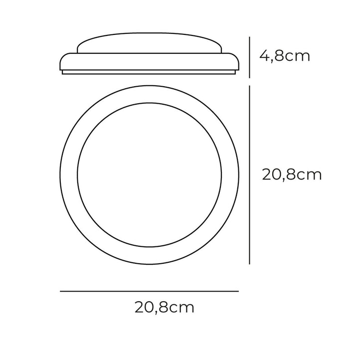 LED Аплик EDM 32406 Бял Алуминий Пластмаса F 18 W 120 W 1820 Lm E27 Кръгъл (4000 K)