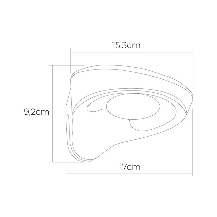 LED Аплик EDM 31853 Бял 2 W 1,8 W 200 Lm 155 Lm Слънчев Сензор за Движение (6500 K)