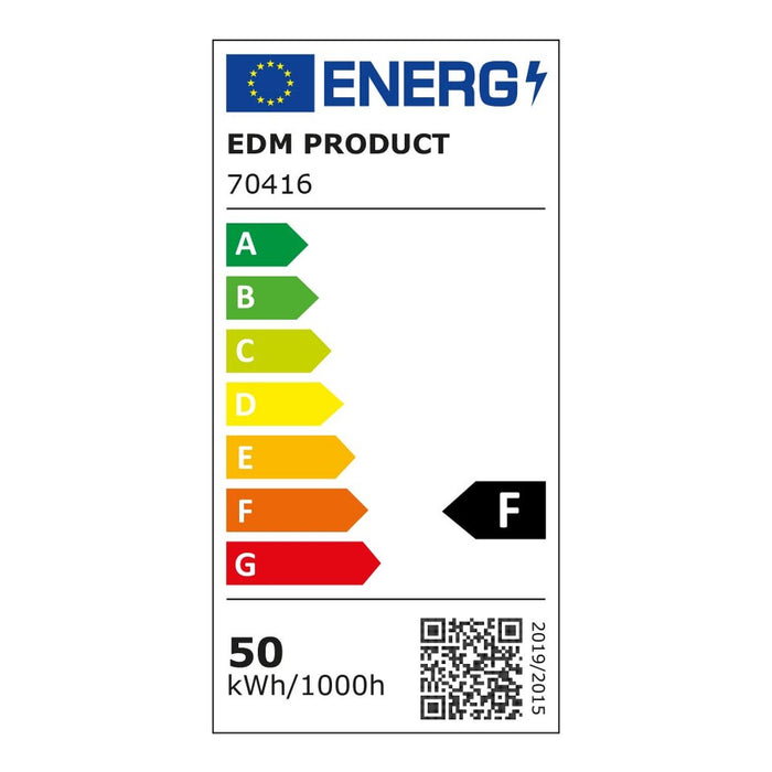 Фокус на Прожектор EDM 70416 Black Series Черен F 50 W (6400 K) (6500K)