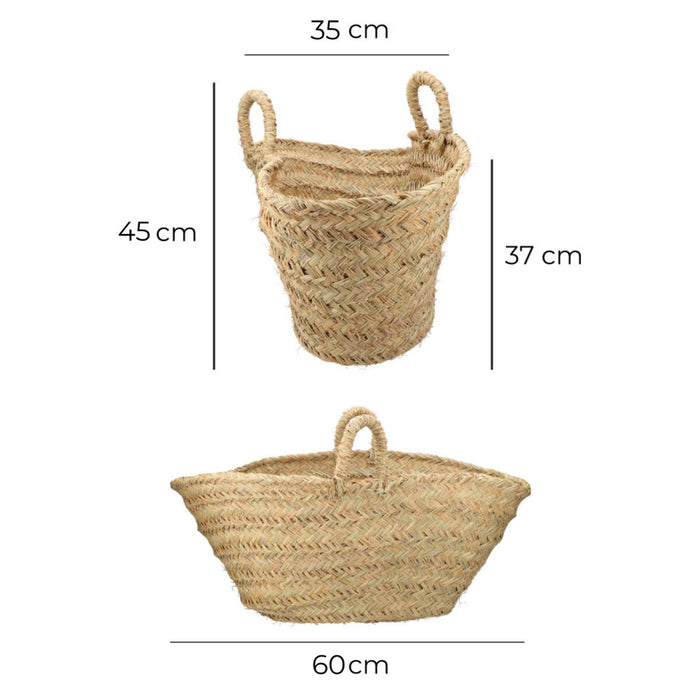 Кошница за дърва за огрев EDM Еспарто 60 x 35 x 45 cm 60 x 45 x 35 cm Овален