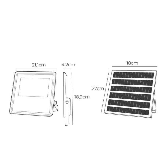 Фокус на Прожектор EDM 31856 Slim Сив 50 W 600 lm Слънчев (6500 K)
