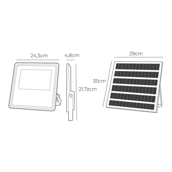 Фокус на Прожектор EDM 31858 Slim 200 W 1800 Lm Слънчев (6500 K)