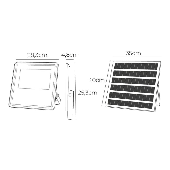 Фокус на Прожектор EDM 31859 Slim 300 W 2500 lm Слънчев (6500 K)
