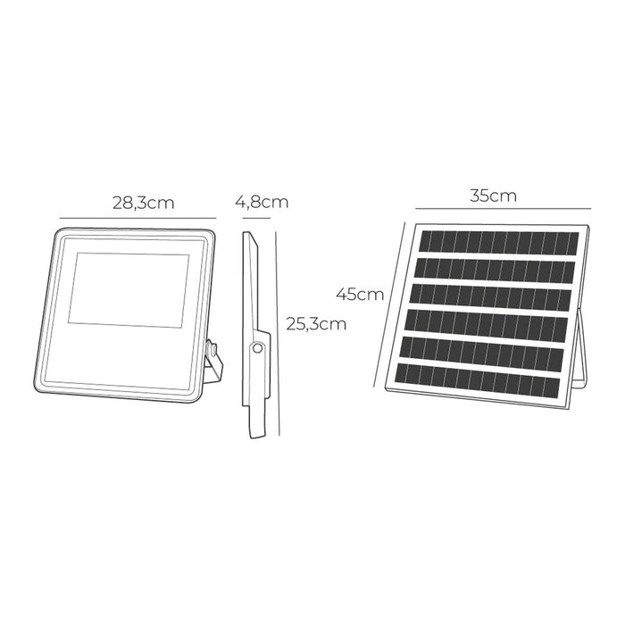 Фокус на Прожектор EDM 31860 Slim 400 W 3500 lm Слънчев (6500 K)