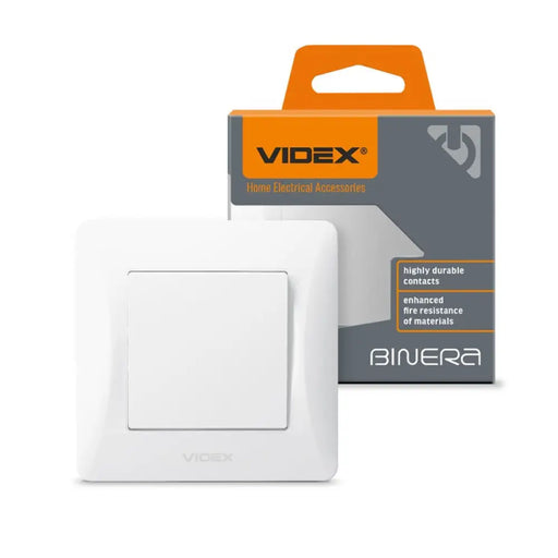 ЕДНОПОЛЮСЕН КЛЮЧ VF-BNSW1-W 10А BINERA VIDEX - БЯЛ