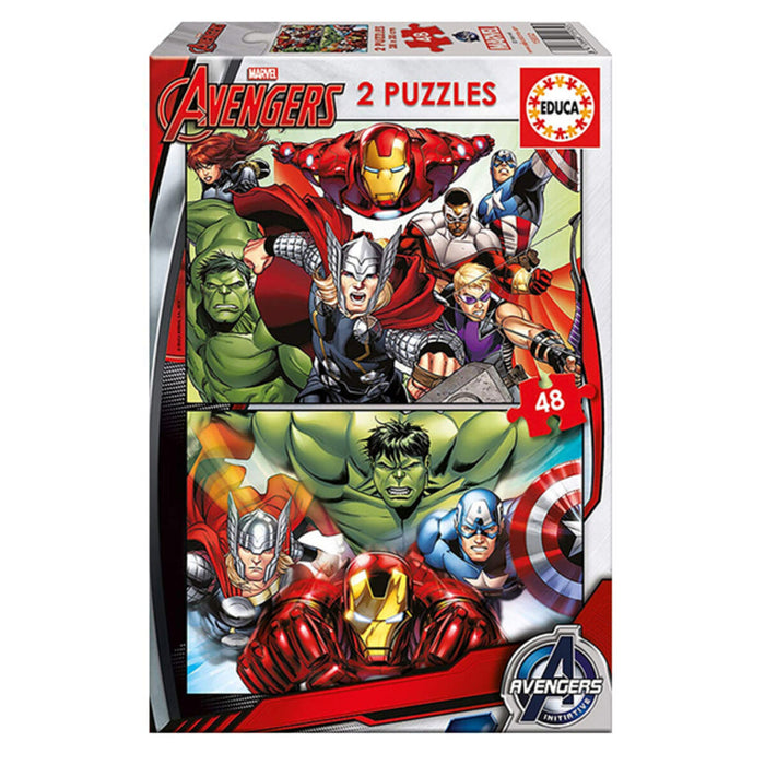 Детски Пъзел Marvel Avengers Educa (2 x 48 pcs)