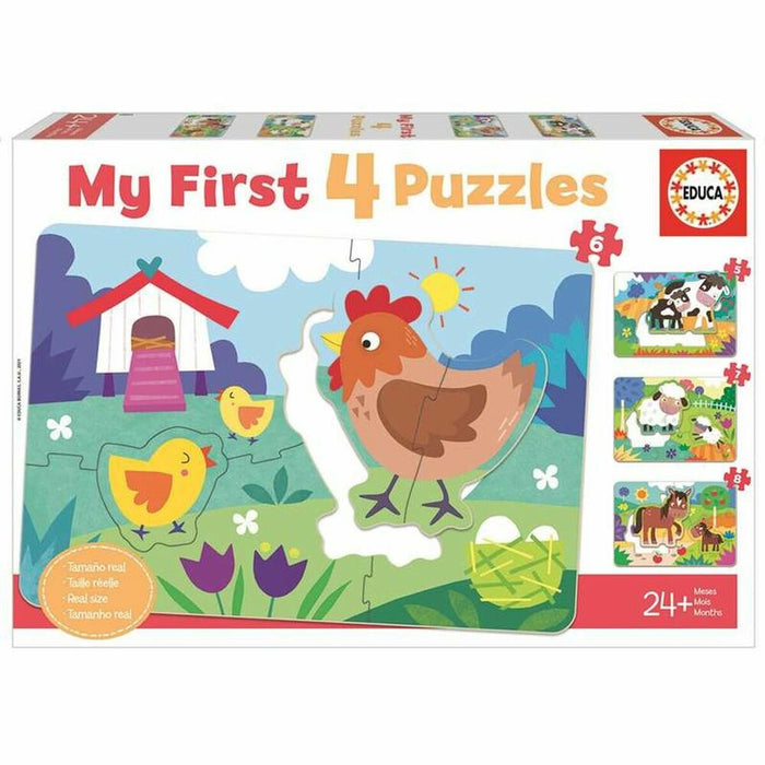 Пъзел Educa My First Puzzles 8 Части (8 + 7 + 6 +5 pcs)