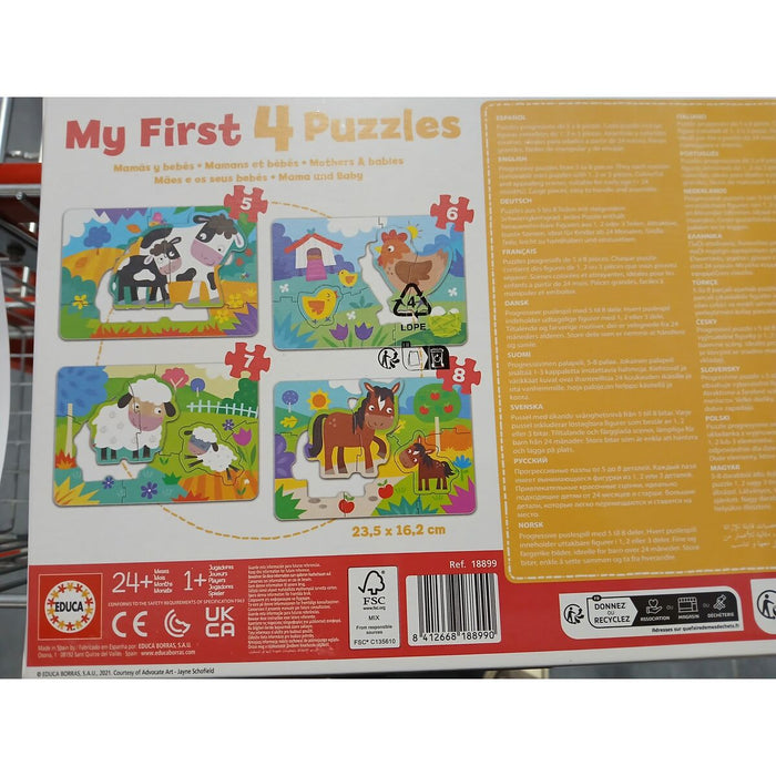 Пъзел Educa My First Puzzles 8 Части (8 + 7 + 6 +5 pcs)