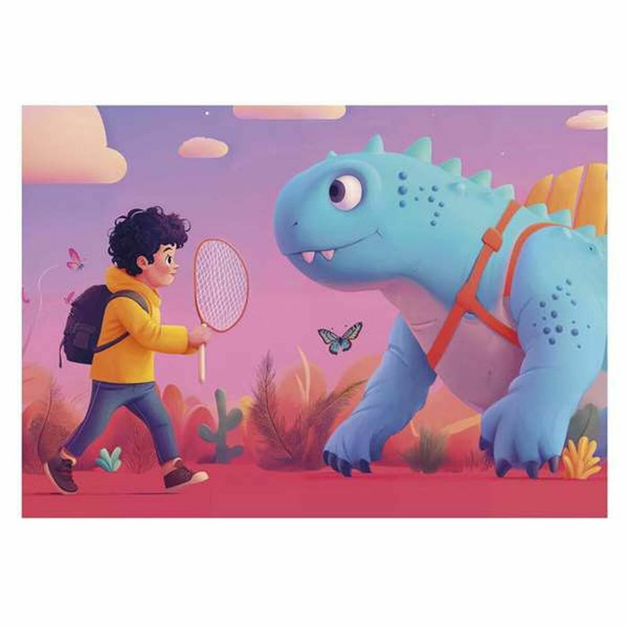 Комплект от 4 Пъзела Educa Friendly Dinosaurs