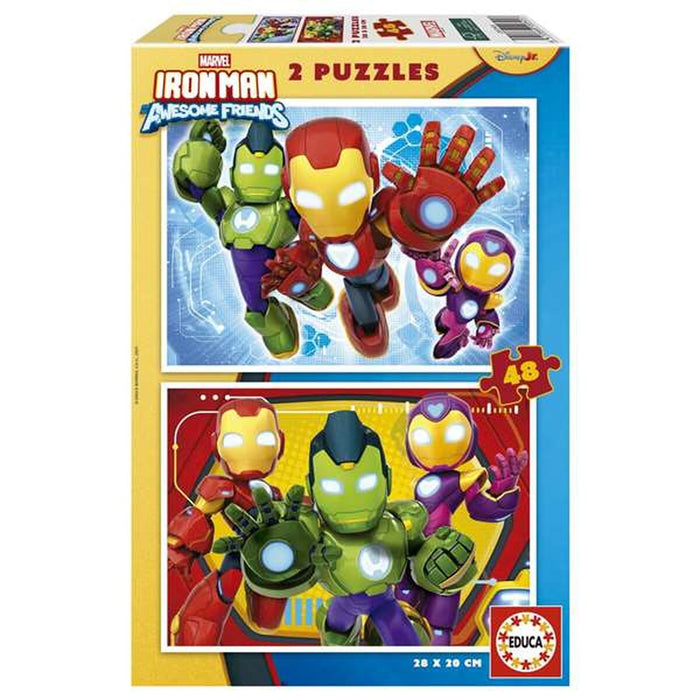 Пъзел Educa  Iron Man & His Awsome Friends 48 Части