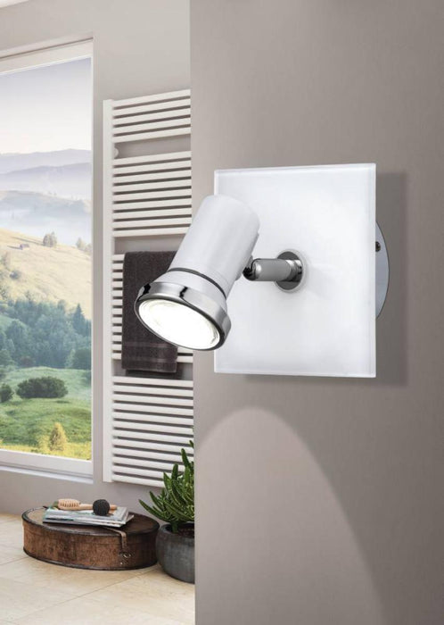 СПОТ TAMARA 1ХGU10 3.3W IP44 БЯЛ/ХРОМ