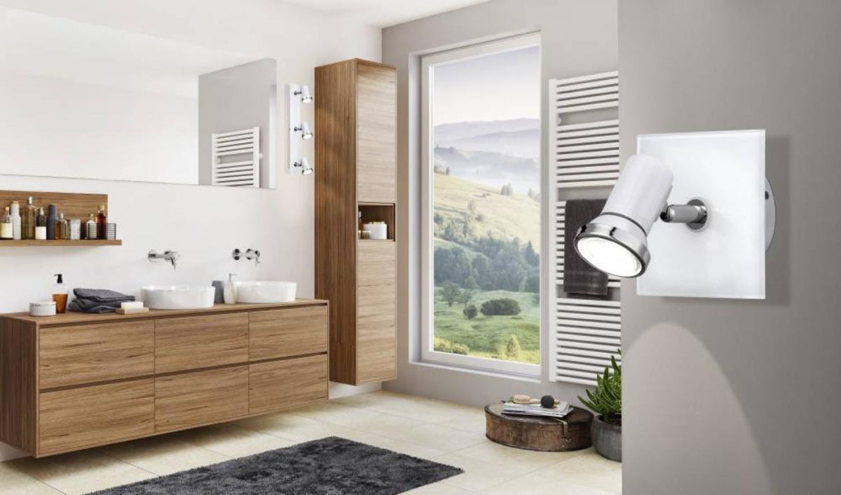 СПОТ TAMARA 1ХGU10 3.3W IP44 БЯЛ/ХРОМ