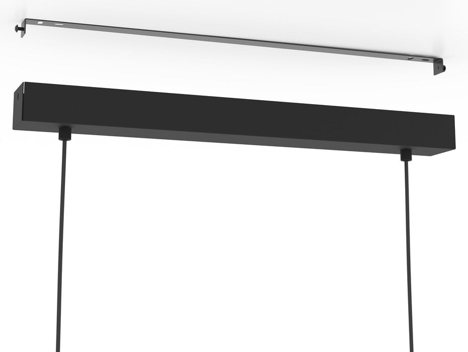 LED пендел Eglo - Clavellina, 6х7W, 4800lm, 3000K, L-1200, димируем, черен/бял